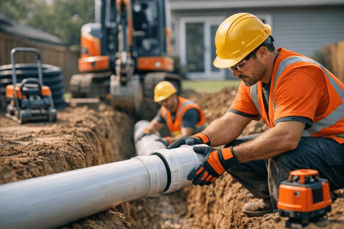 Sewer Line Installation service by JJL Plumbing