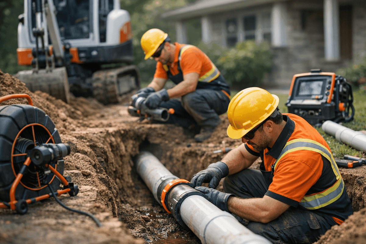 Sewer Line Repair service by JJL Plumbing
