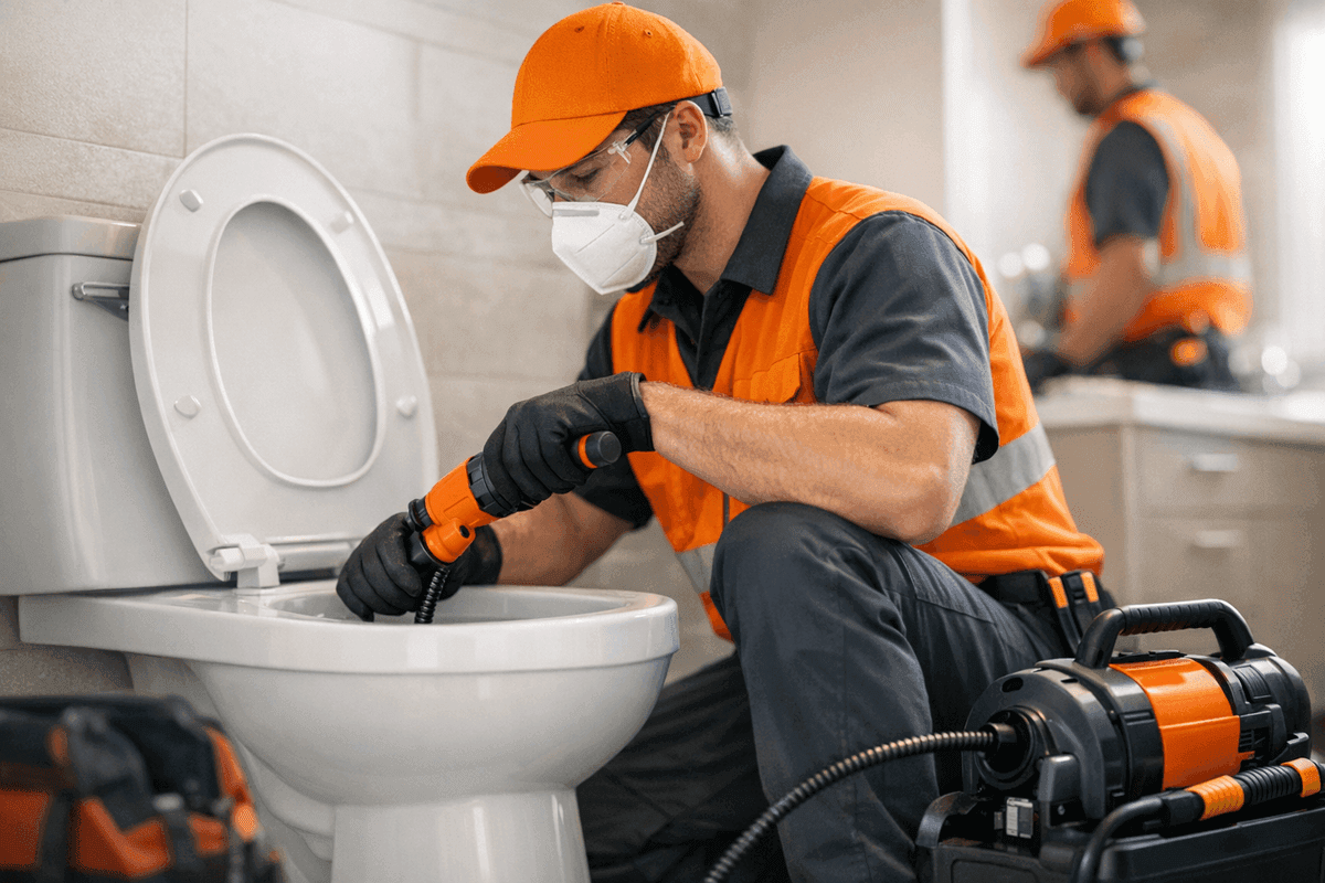 Unclogging Toilets service by JJL Plumbing